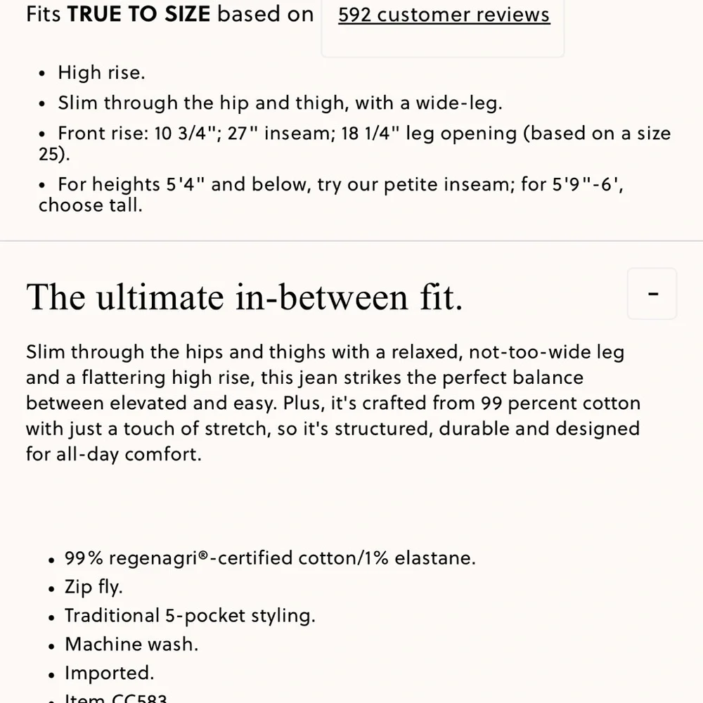 Women’s J Crew Wide Leg Jeans “96 Slim Wide” Size 29 - Picture 4 of 5